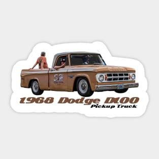 1968 Dodge D100 Pickup Truck Sticker